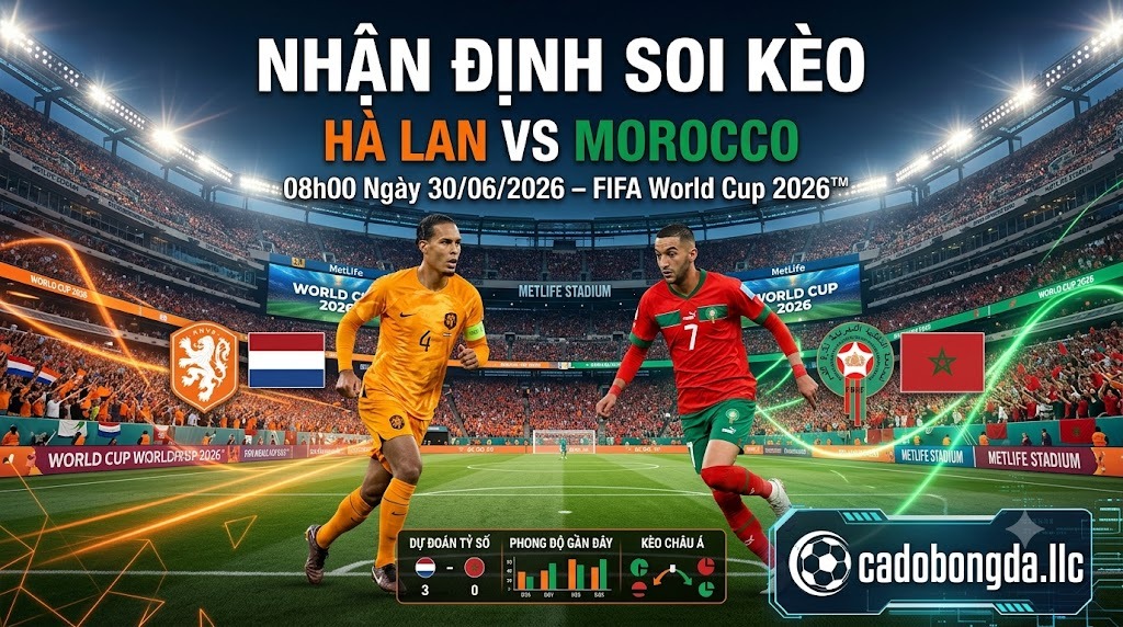 Nhận định soi kèo Hà Lan vs Morocco 08h00 ngày 30/06/2026 – World Cup 2026
