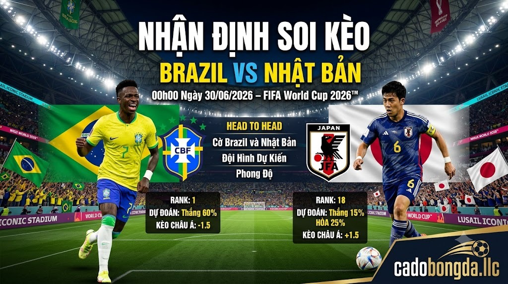 Nhận Định Soi Kèo Brazil Vs Nhật Bản 00h00 Ngày 30/06/2026 – World Cup 2026