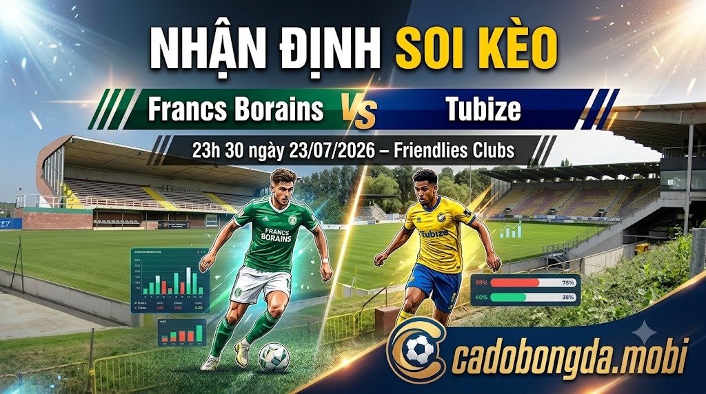 Nhận định soi kèo Francs Borains vs Tubize 23h 30 ngày 23/07/2026 – Friendlies Clubs
