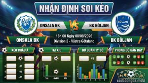 Nhận định soi kèo Onsala vs Böljan 18h 00 ngày 08/08/2026 – Division 2 - Västra Götaland