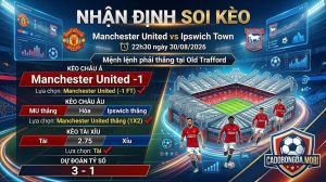 Nhận định soi kèo Manchester United vs Ipswich Town (22h30 ngày 30/08): Mệnh lệnh phải thắng tại Old Trafford