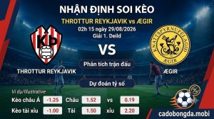 Nhận định soi kèo Throttur Reykjavik vs Ægir 02h 15 ngày 29/08/2026 – 1. Deild