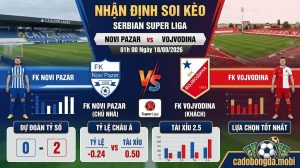 Nhận định soi kèo Novi Pazar vs Vojvodina 01h 00 ngày 18/08/2026 – Super Liga
