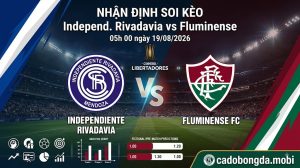 Nhận định soi kèo Independ. Rivadavia vs Fluminense 05h 00 ngày 19/08/2026 – CONMEBOL Libertadores