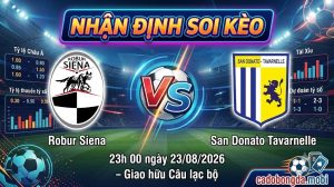 Nhận định soi kèo Robur Siena vs San Donato Tavarnelle 23h 00 ngày 23/08/2026 – Friendlies Clubs