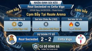Nhận Định Soi Kèo Real Sociedad vs Celta Vigo (02h00 Ngày 04/09): Cạm Bẫy Tại Reale Arena