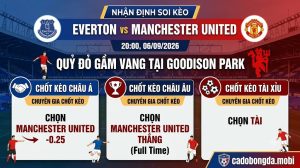 Nhận định soi kèo Everton vs Manchester United (20h00, 06/09/2026): Quỷ đỏ gầm vang tại Goodison Park