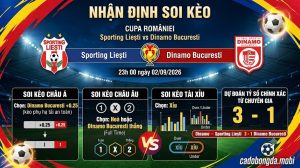 Nhận định soi kèo Sporting Lieşti vs Dinamo Bucuresti 23h 00 ngày 02/09/2026 – Cupa României