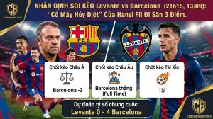 Nhận Định Soi Kèo Levante vs Barcelona (21h15, 13/09): “Cỗ Máy Hủy Diệt” Của Hansi Flick Đi Săn 3 Điểm