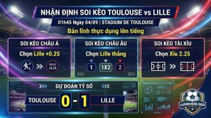 Nhận định soi kèo Toulouse vs Lille (01h45 ngày 04/09): Bản lĩnh thực dụng lên tiếng tại Stadium de Toulouse