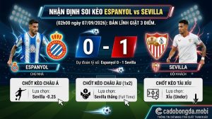 Nhận định soi kèo Espanyol vs Sevilla (02h00 ngày 07/09): Bản lĩnh giật 3 điểm