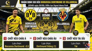 Nhận định soi kèo Borussia Dortmund vs Villarreal (02h00 ngày 09/09): Điểm tựa Signal Iduna Park