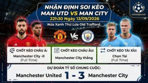Nhận Định Soi Kèo Man Utd vs Man City 22h30 Ngày 13/09/2026: Nửa Xanh Thử Lửa Old Trafford